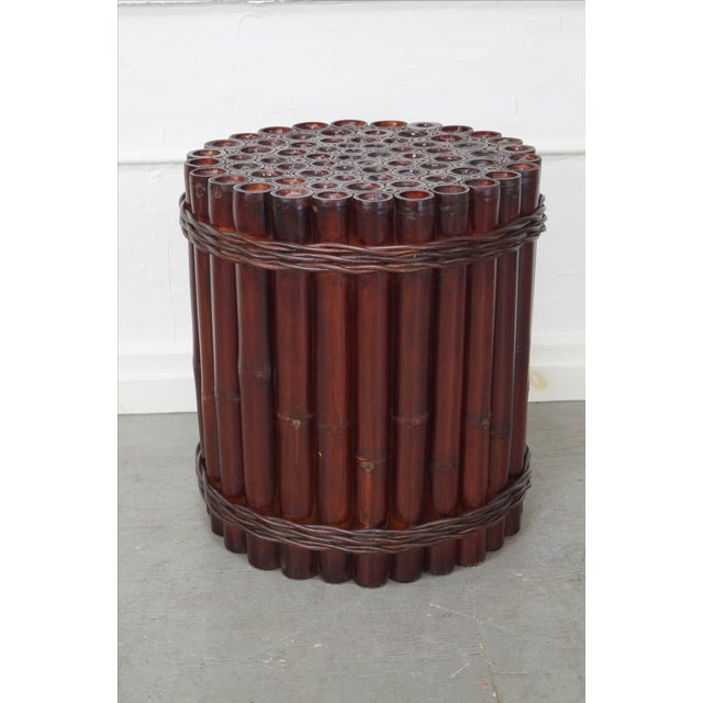 Genuine Bamboo Cylinder Round Dining Table Base Chairish