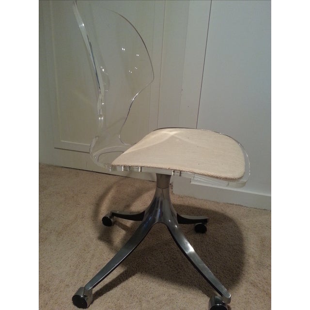 MidCentury Lucite Desk Chair Chairish