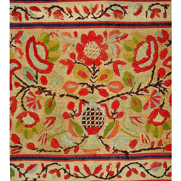 Old middle eastern wool embroidery  chairish