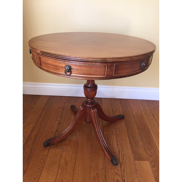 Antique English Round Mahogany Side Table Chairish