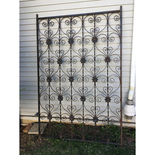 Antique Wrought Iron Decorative Wall Divider Chairish