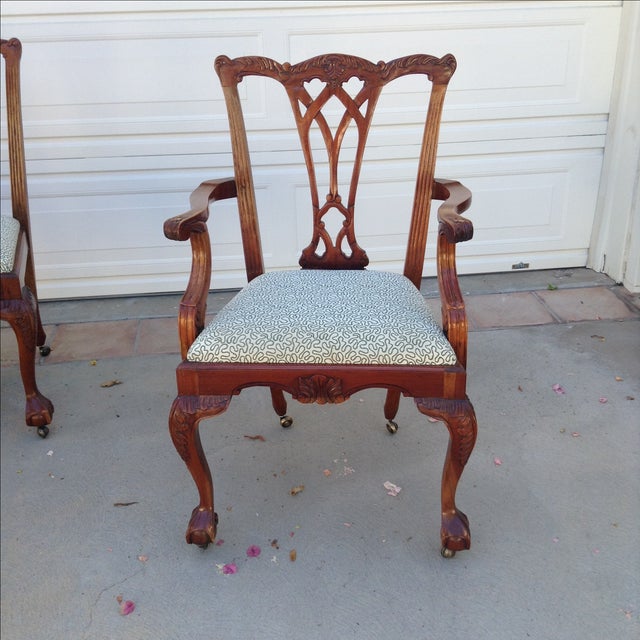 Bevan Funnel Chippendale Chairs Set of 6 Chairish