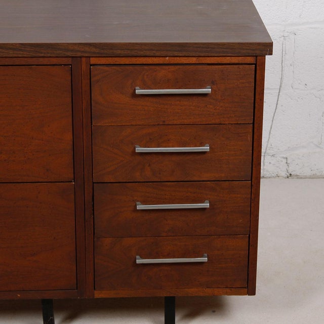 Mid Century Modern Walnut Filing Credenza Chairish