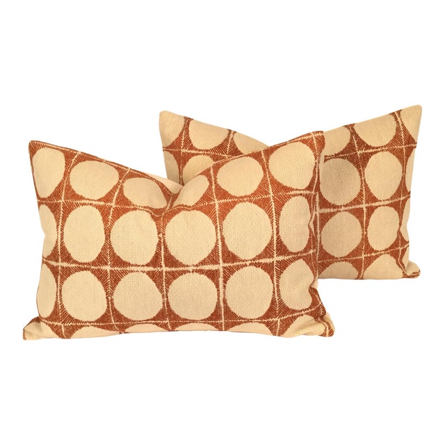 Burnt Orange Lumbar Pillows a Pair Chairish