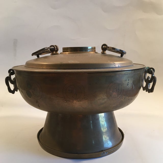 Antique Brass Korean Hot Pot Chairish
