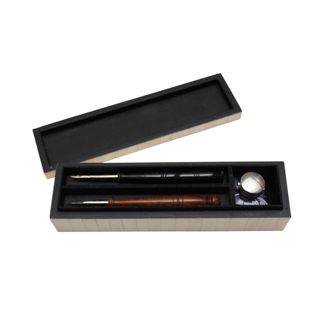 Antique Fountain Pen Desk Set Chairish