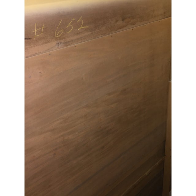 MidCentury Blond Wood Vanity with Mirror Chairish