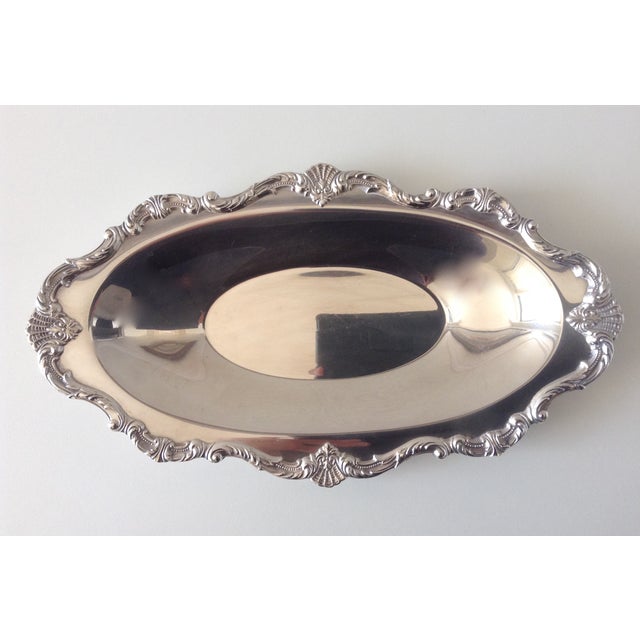 Wallace Silver Plate Open Bread, Serving Tray Chairish