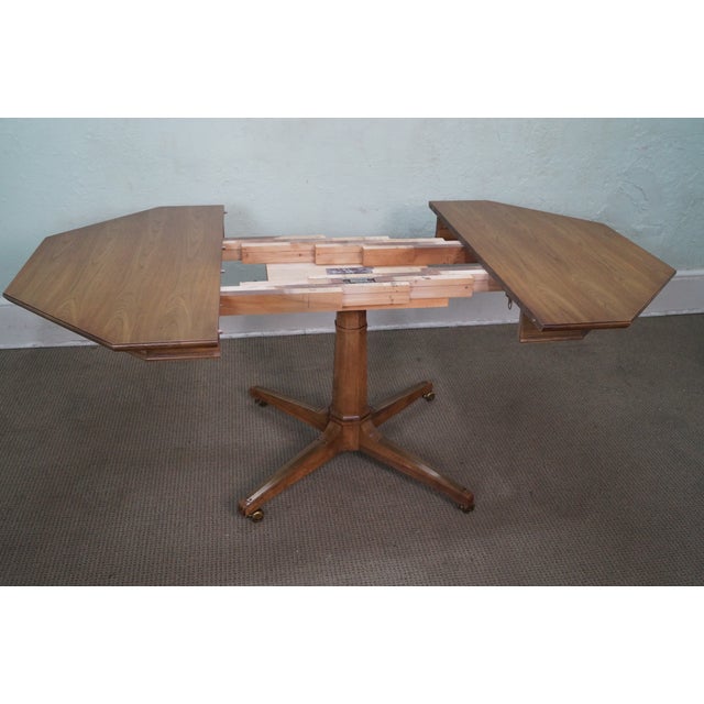 Thomasville MidCentury Pedestal Base Dining Table Chairish