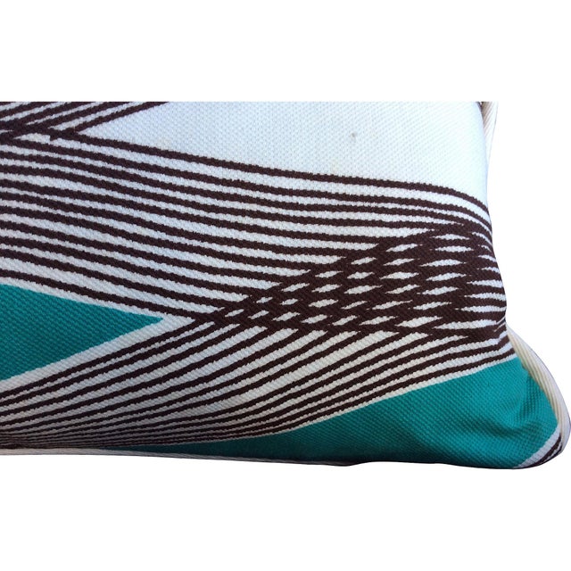 Mid-Century Modern Waves Lumbar Throw Pillow Chairish