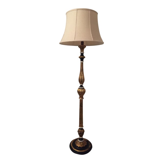 Black Wood Floor Lamp