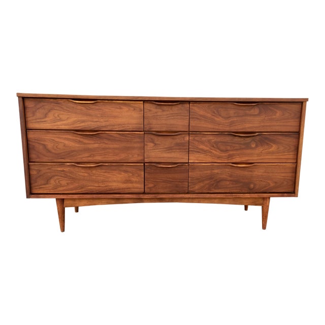 MidCentury Dresser With Sculpted Pulls Chairish