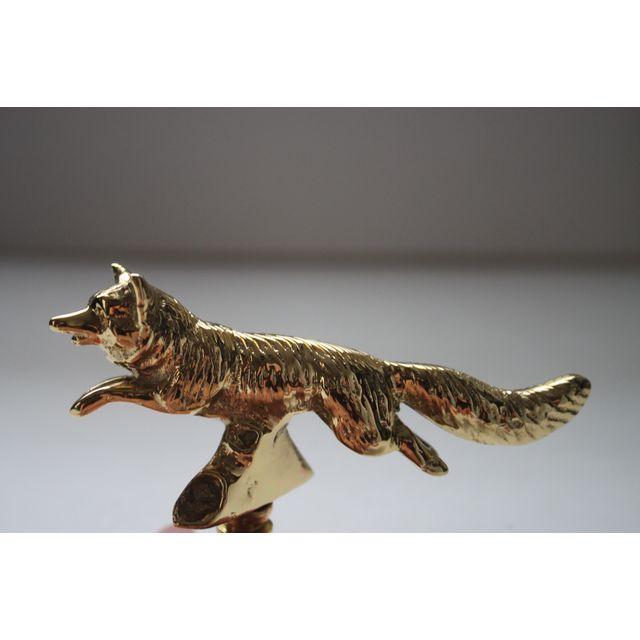 Solid Brass Fox Finials Pair Chairish