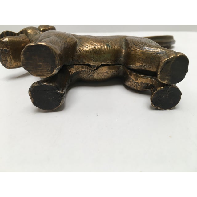 English Brass Dog Nutcracker Chairish