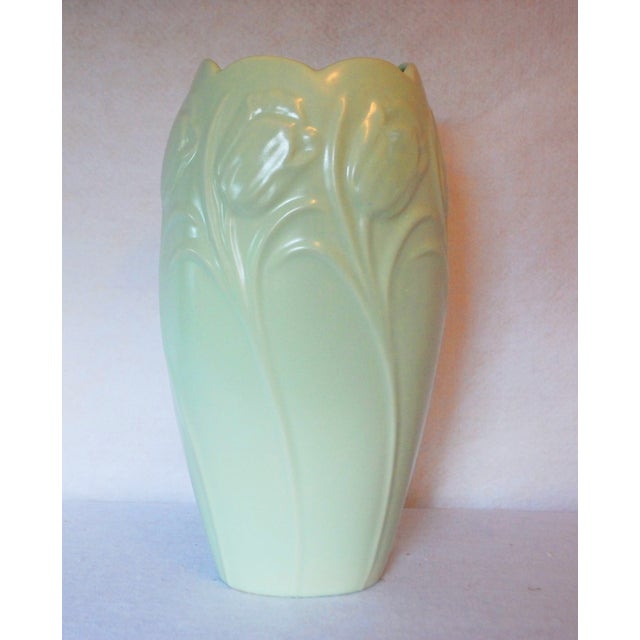 Royal Haeger Mint Green Tulip Vase Chairish