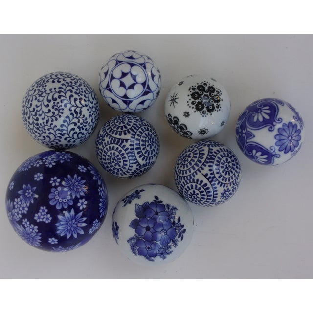 Hand Painted Decorative Ceramic Balls Set of 8 Chairish