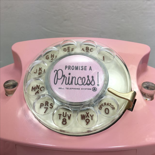 Pink 1964 Princess Rotary Dial Telephone Chairish
