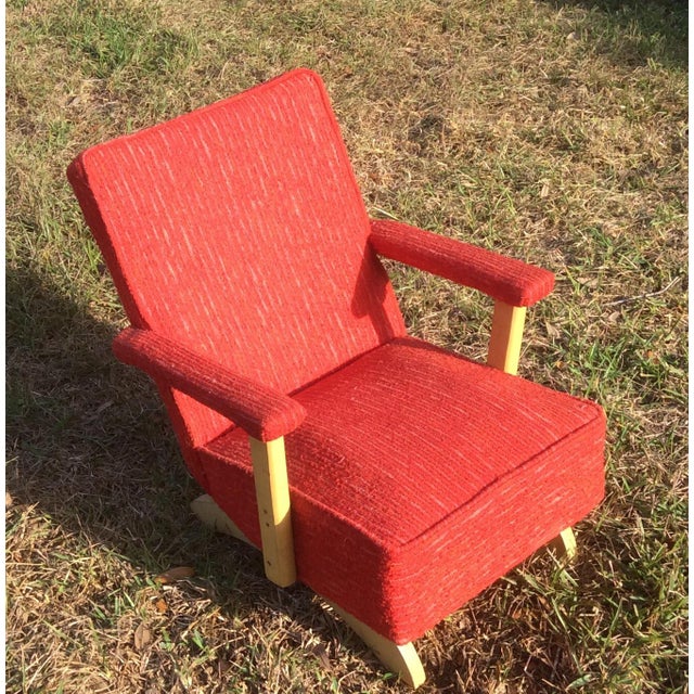 1950s Vintage Mid Century Child's Rocking Chair Chairish