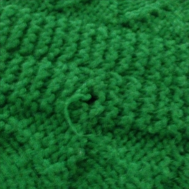 Vintage Emerald Green Throw | Chairish