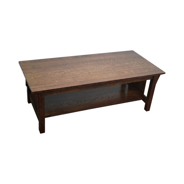 Stickley Solid Oak Mission Style Coffee Table