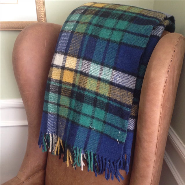 Plaid Wool Tailgate/Picnic Blanket Chairish