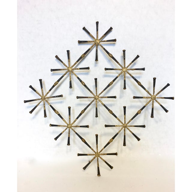 Vintage Metal Nail Wall Sculpture Chairish