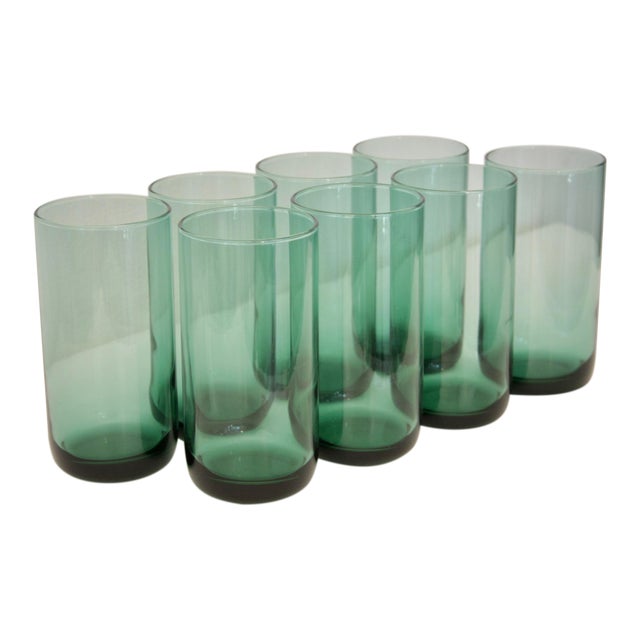 Modernist Aqua Water Glasses Set of 8 Chairish