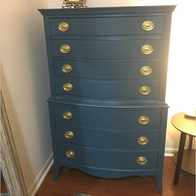 Refinished Mahogany Tall Boy Dresser Chairish