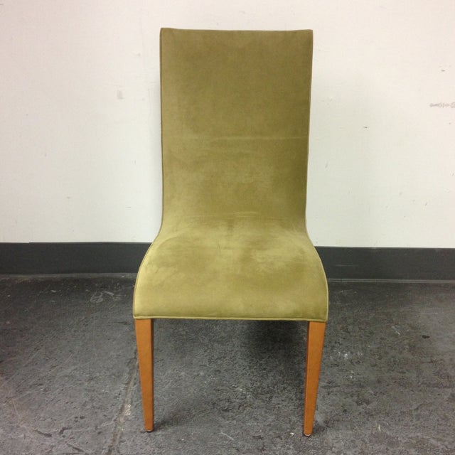 Lime Ulta Suede Dining Chairs Set of 6 Chairish