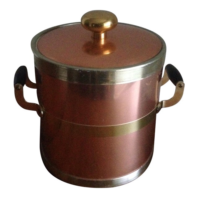 Vintage Brass/Copper Ice Bucket Chairish