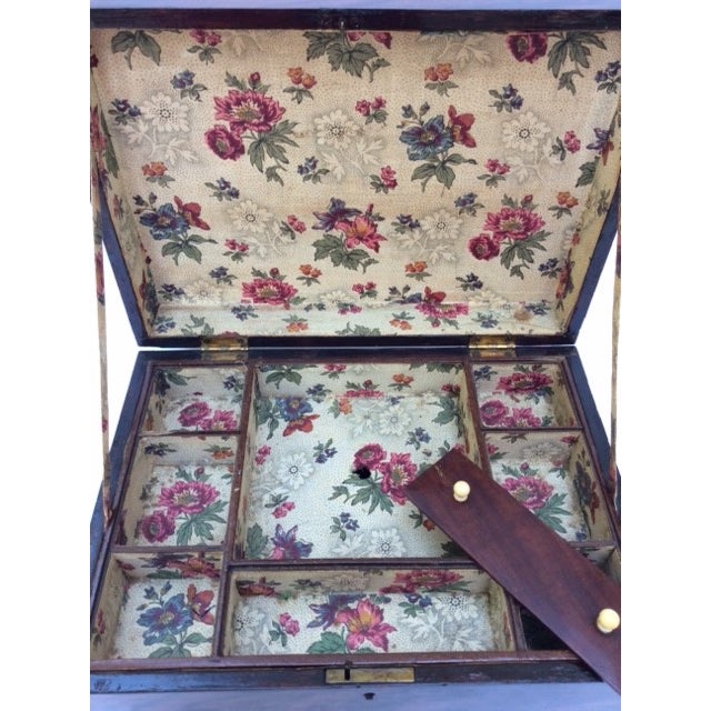 Antique Mahogany Sewing Box Chairish