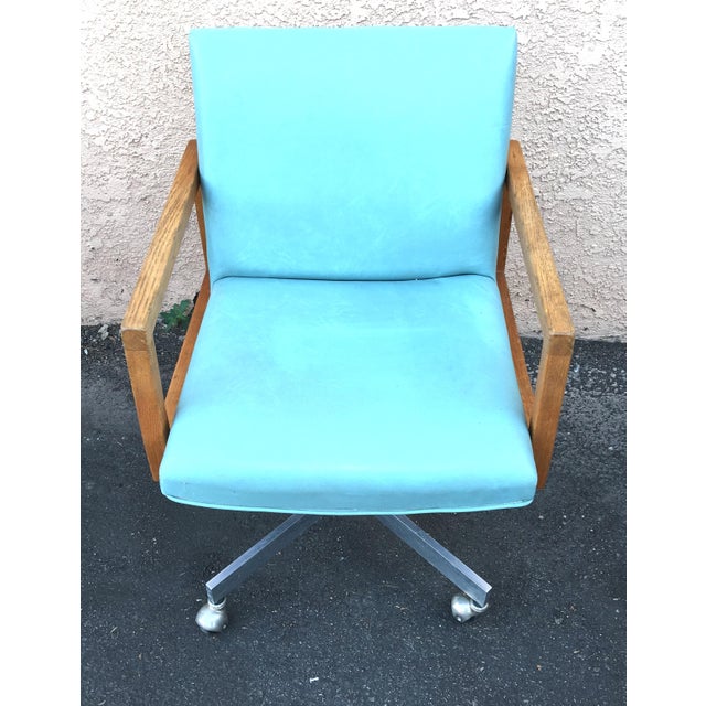 MidCentury Modern Seafoam Green Office Chair Chairish