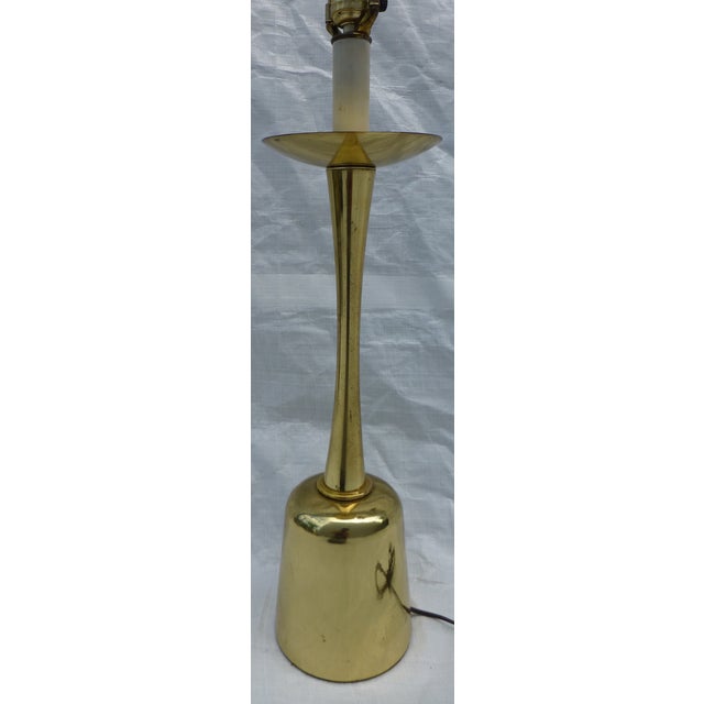 Midcentury Modern Brass Candlestick Table Lamp Chairish