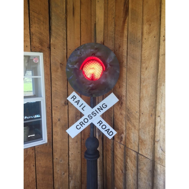 Vintage W.R.R.S Co. Railroad Crossing Light Chairish