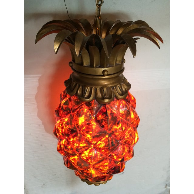 Hollywood Regency Pineapple Lantern Chairish