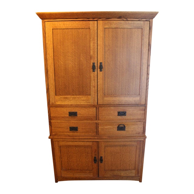 Restoration Hardware Mission Style Media Chairish