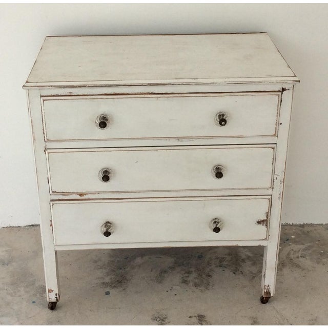White Shabby Chic 3Drawer Dresser Chairish