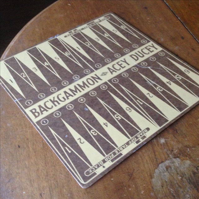 Vintage Backgammon Acey Ducey Game Board Chairish