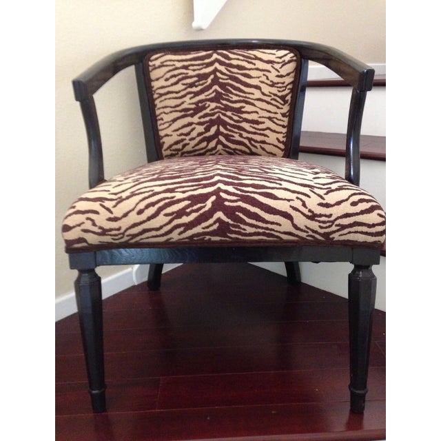 Animal Print Accent Chair | Chairish