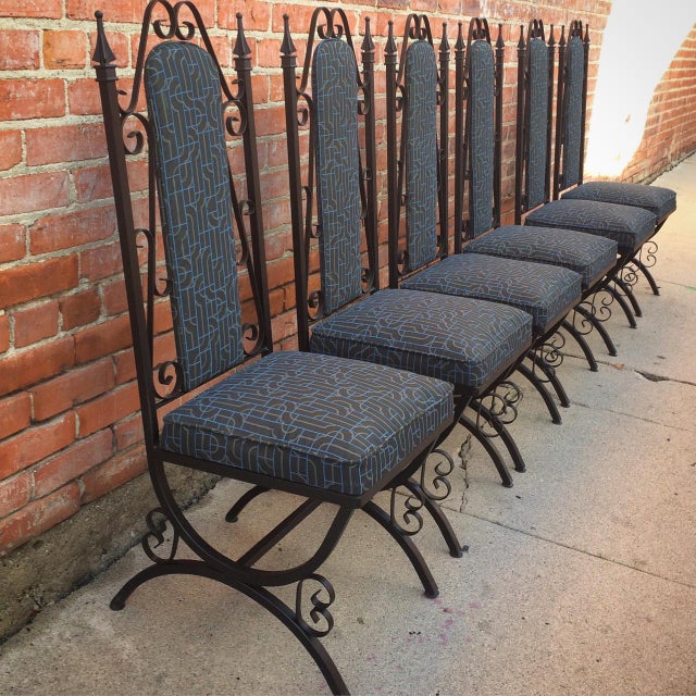 Midcentury Spanish Revival Dining Chairs Set of 6 Chairish