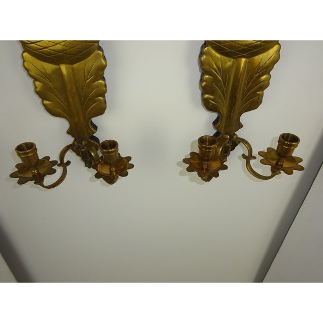 Chapman Brass Double Arm Wall Sconces - a Pair Chairish
