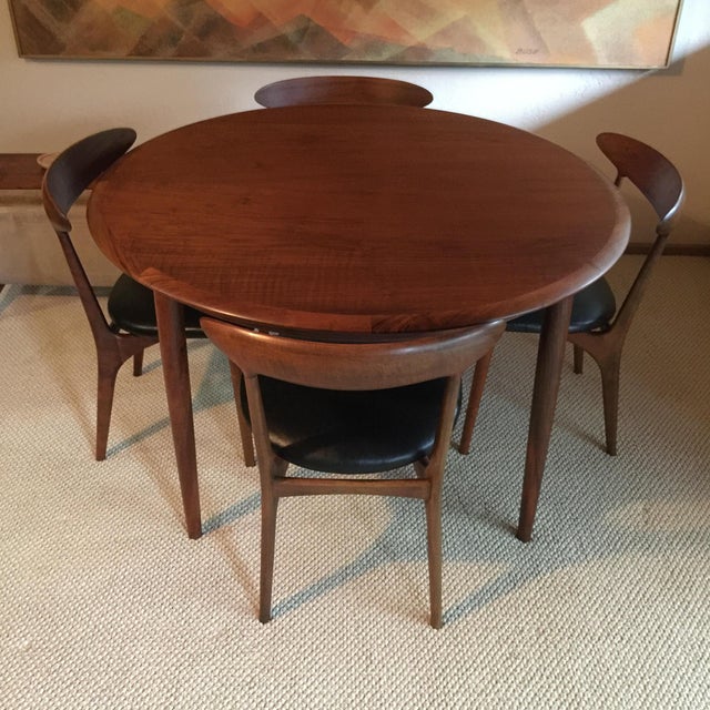 Kurt Ostervig Dining Table & Chairs Set of 7 Chairish