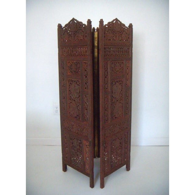 Four Panel Reverse Hinge Room Divider Chairish