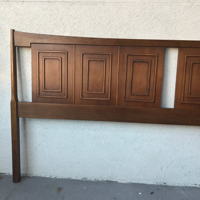 Broyhill Sculptra Walnut King Headboard Chairish