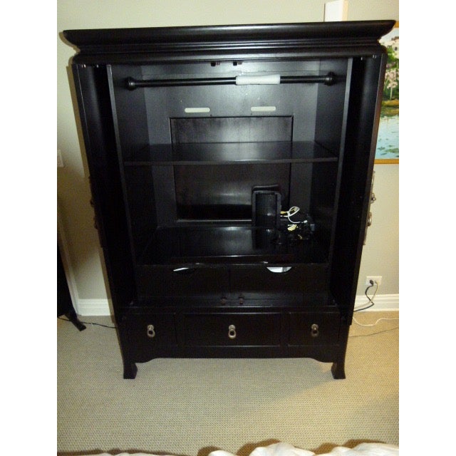 Large Armoire With Pocket Doors Chairish