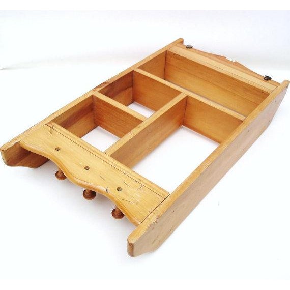 Vintage Wood ThreeTier Display Wall Shelf Chairish