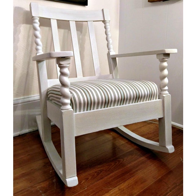 Barley Twist Antique Rocking Chair Chairish
