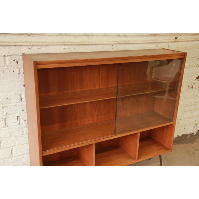 MidCentury Walnut Bookcase Chairish