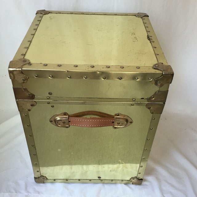 Vintage Brass Trunk Chairish