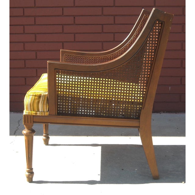 MidCentury Cane Lounge Chair Chairish